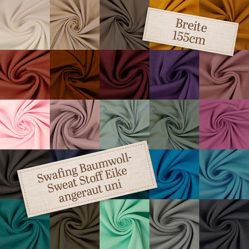 Sweatstoff eike baumwollstoff - sweatstoff,