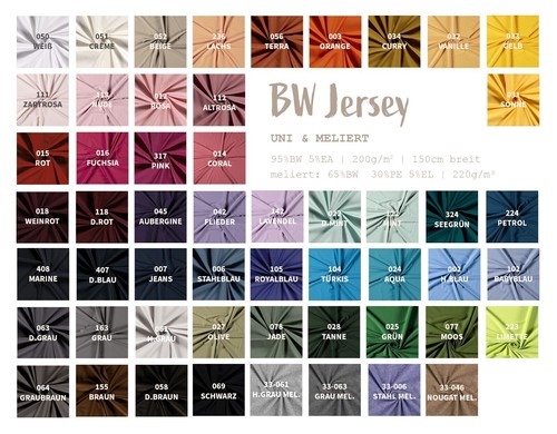 Baumwolljersey meterware - baumwolljersey,