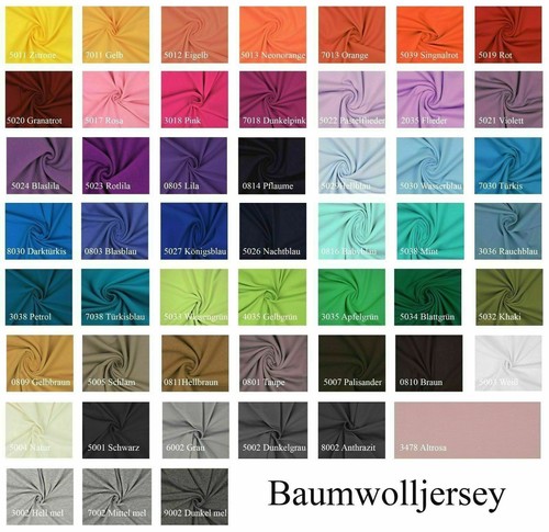 Jersey baumwolljersey uni - baumwolljersey,