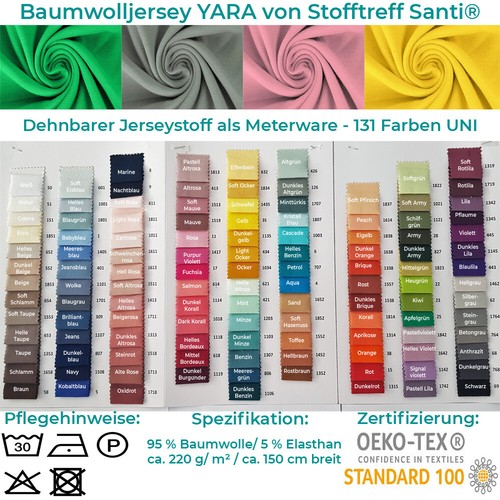 Jersey yara baumwolljersey - baumwolljersey, uni