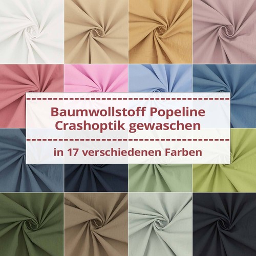 Baumwollstoff popeline crash - popeline,