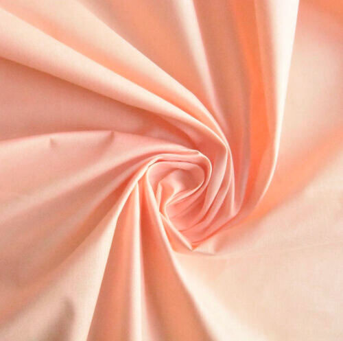 Baumwollstoff uni lachs - baumwollstoff,